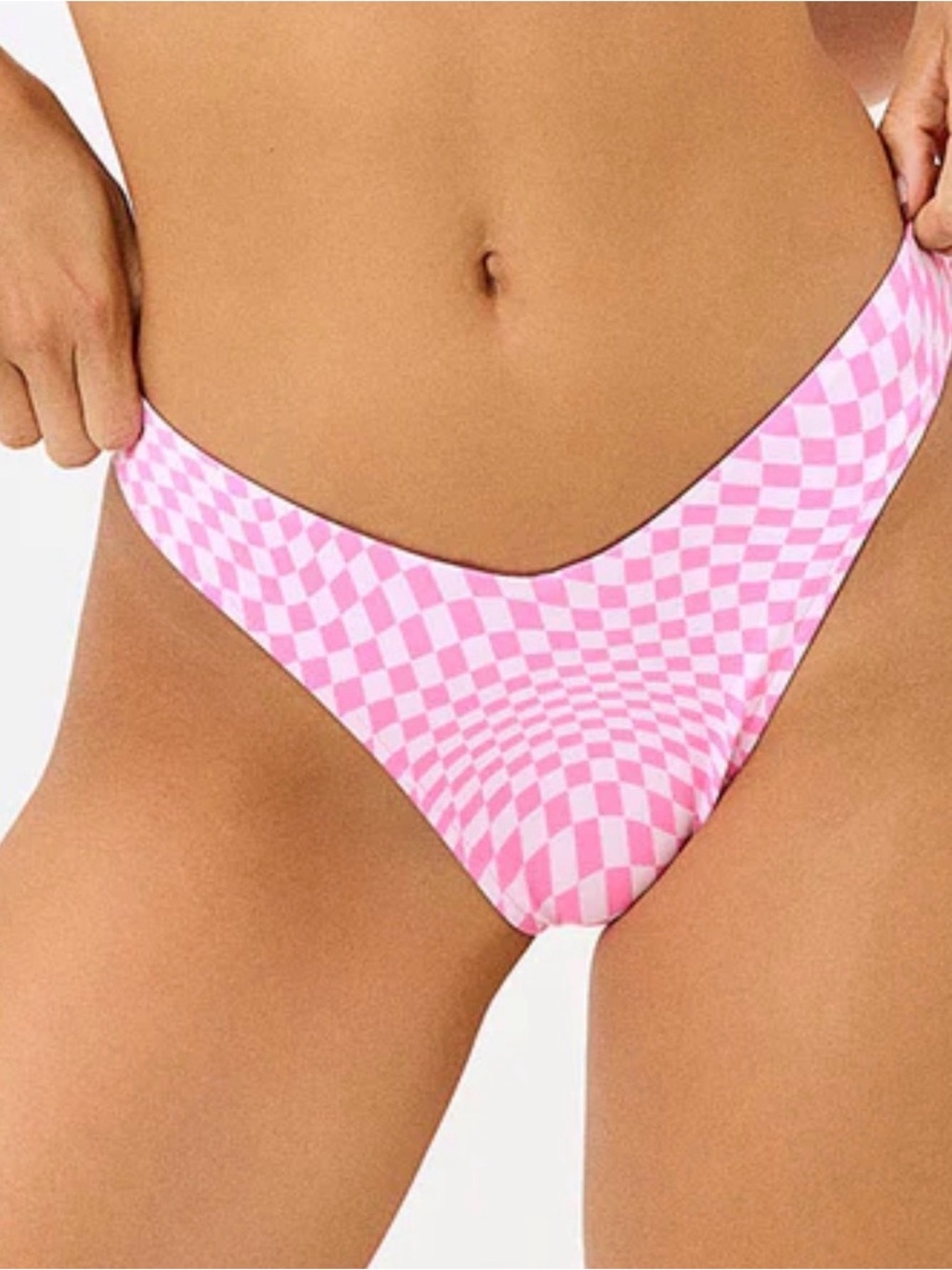 Frankie’s Bikinis Pink Morrison Enzo Cheeky Bikini Swim Bottom